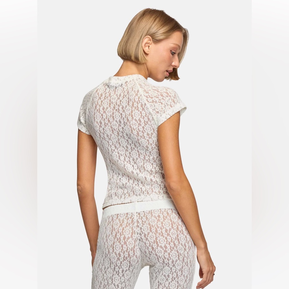 EB Denim Baby Tee Off White Lace - Picture 4 of 4